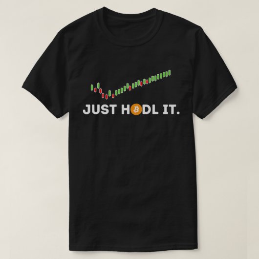 Alleen HODL it Funny Crypto Trader BTC Bitcoin Inb T-shirt (Design voorkant)