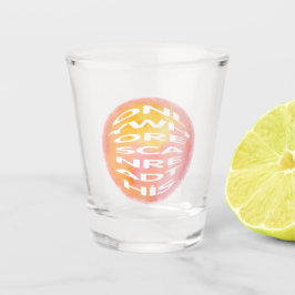 Alleen hoeren kunnen dit lezen shot glas