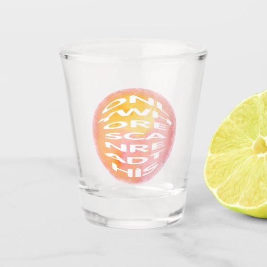 Alleen hoeren kunnen dit lezen shot glas (Voorkant)