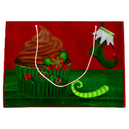 Alleen Holiday Cupcake Whimsey WIDE Groot Cadeauzakje