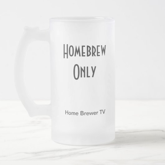 Alleen Homebrew, Home Brewer TV Matglas Bierpul (Links)