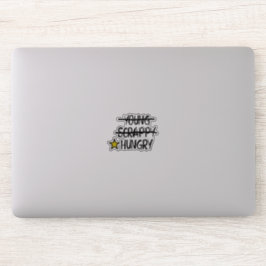 Alleen hongerige sticker