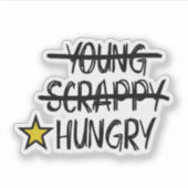 Alleen hongerige sticker (Voorkant)