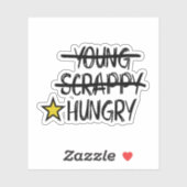 Alleen hongerige sticker (Vel)