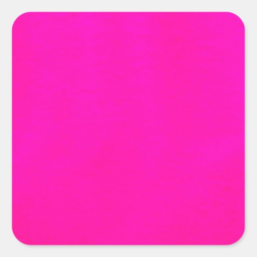 Alleen hot-roze kleuren - De wereld zonder design Vierkante Sticker (Voorkant)