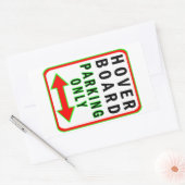 Alleen Hoverboard Parking Rechthoekige Sticker (Envelop)