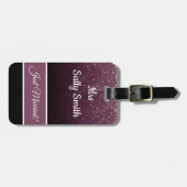 Alleen huwelijk gehuwd bagagelabel (Voorkant horizontaal)