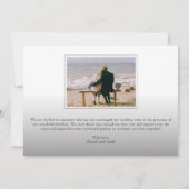 Alleen huwelijksband met gouden handschrift aankondiging (Achterkant)