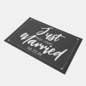 Alleen huwelijksdatum bruiloft Gift Cute Deurmat (Schuin)