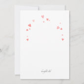 Alleen huwelijksuitnodiging kaart (Achterkant)