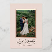 Alleen huwelijksuitnodiging voor Lijst Folie Uitnodiging (Voorkant)