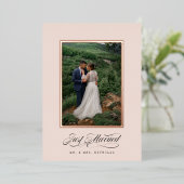 Alleen huwelijksuitnodiging voor Lijst Folie Uitnodiging (Staand Voorkant)