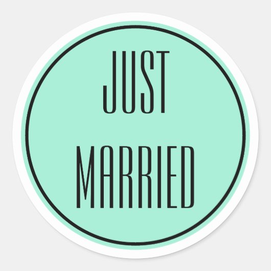 Alleen huwelijksweddenschappen ronde sticker (Voorkant)