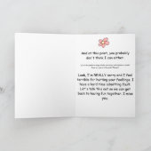 Alleen I Sorry Apology Mouse Flowers Card Kaart (Binnen)