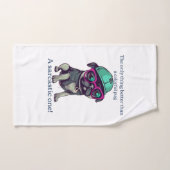 Alleen iets beters dan een kleurrijke pug? Sarcast Handdoek (Handdoek)