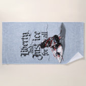 Alleen IJs voor iedereen (hockey) Strandlaken (Voorkant)