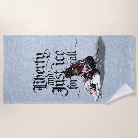 Alleen IJs voor iedereen (hockey) Strandlaken (Voorkant)