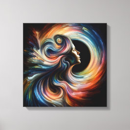 Alleen ik canvas afdruk