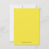 Alleen ik dank je wel Card Bedankkaart (Achterkant)