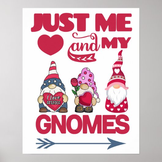 Alleen ik en mijn Gnomes Poster (Voorkant)