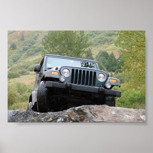 Alleen ik en mijn Jeep - door Logan Guinn Poster (Voorkant)