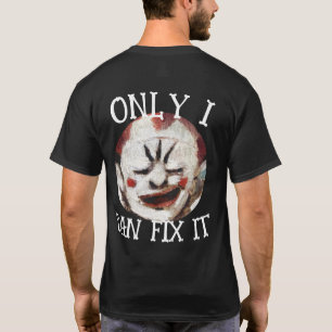 Alleen ik kan het Oranje Clown Pocket Design repar T-shirt