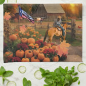 Alleen in Amerika Theedoek (Gevouwen)