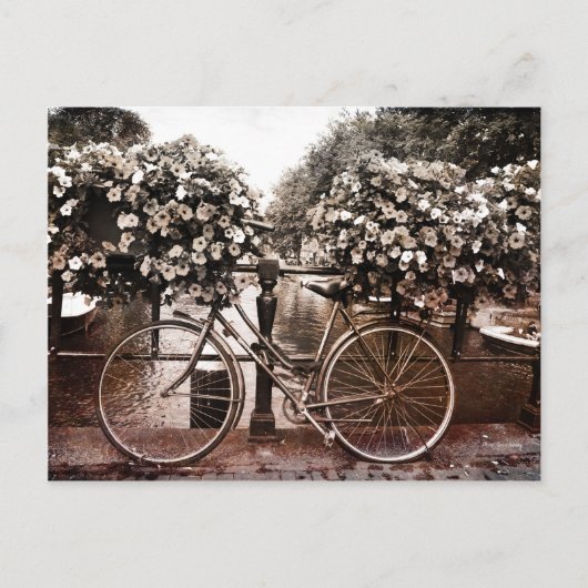 Alleen in Amsterdam Briefkaart (Voorkant)