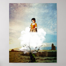 alleen in de woestijn poster