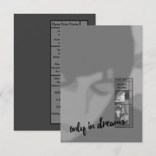 alleen in dromen Uitnodigingen voor uitvaart