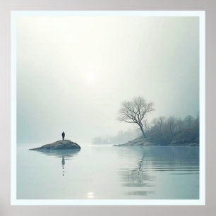 Alleen in het nestontwerp poster