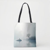 Alleen in het nestontwerp tote bag (Voorkant)