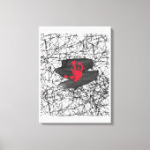 Alleen in het vacuüm van het universum canvas afdruk (Voorkant)