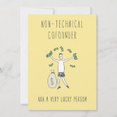 Alleen in het Wenskaart Silicon Valley: Cofounder Kaart (Voorkant)