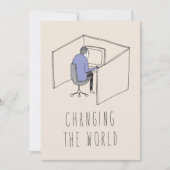 Alleen in het Wenskaart Silicon Valley: de wereld Kaart (Voorkant)