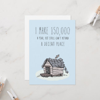 Alleen in het Wenskaart Silicon Valley: Decent Hou Kaart