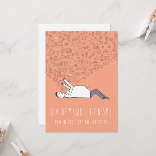 Alleen in het Wenskaart Silicon Valley: Op verzoek Kaart