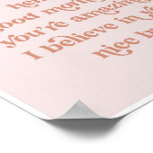 Alleen in hoesje heeft niemand je vandaag hallo go poster (Hoek)