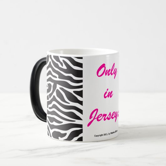 Alleen in Jersey Beverage Mok (Voorkant links)