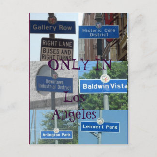 Alleen in LA briefkaart