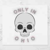 Alleen in ohio sparkling wijnetiket (Enkel label)