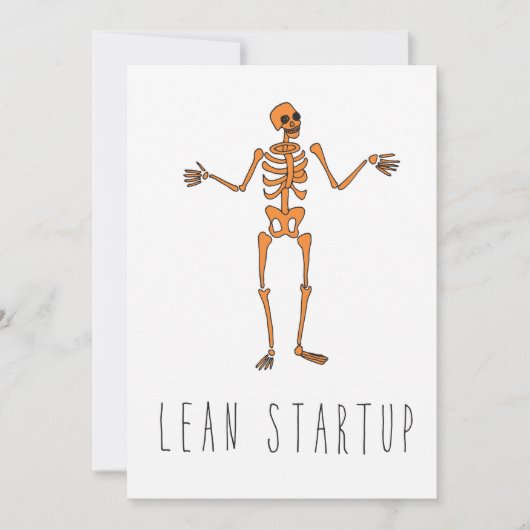 Alleen in Silicon Valley Wenskaart: Lean Startup Kaart (Voorkant)