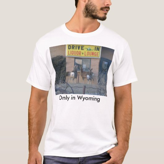 Alleen in Wyoming T-shirt (Voorkant)
