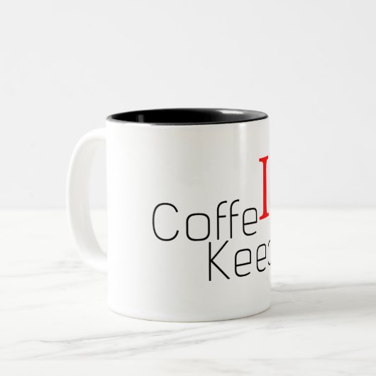 Alleen IT-koffie Mok ontwerpen (Voorkant links)