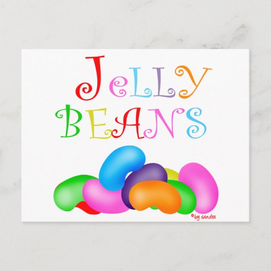 Alleen Jelly Beans Briefkaart (Voorkant)