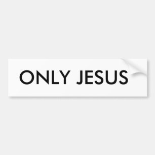 ALLEEN JESUS BUMPERSTICKER