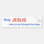 Alleen JESUS Bumpersticker (Voorkant)