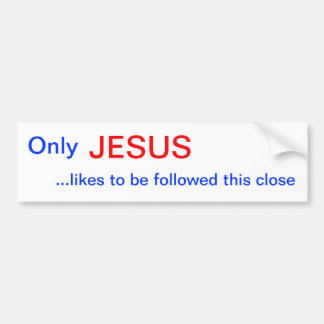 Alleen JESUS Bumpersticker
