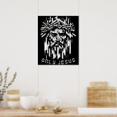 Alleen Jezus - Abstracte geometrische kunst Poster (Keuken)