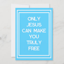 Alleen Jezus kan je gratis Christelijk bericht mak Kaart